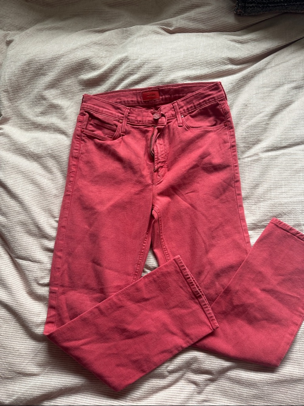 MOTHER Pink Skinny Jeans